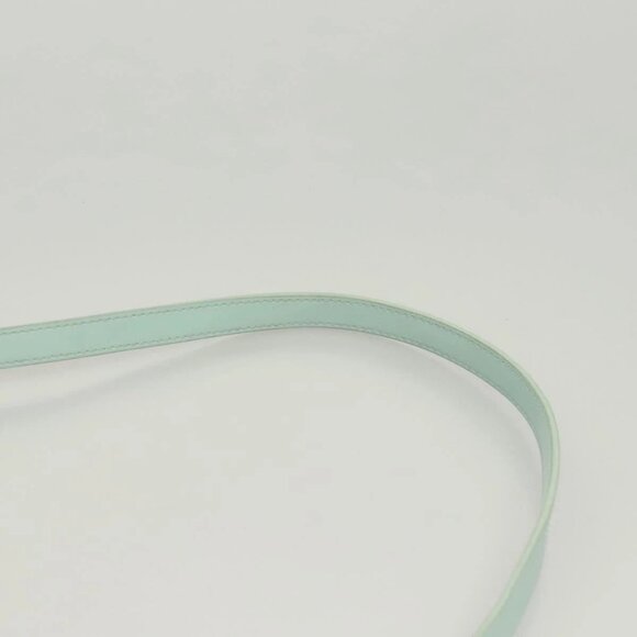 BALENCIAGA Hand Bag Vinyl 2way Green Silver Auth - Picture 11 of 16